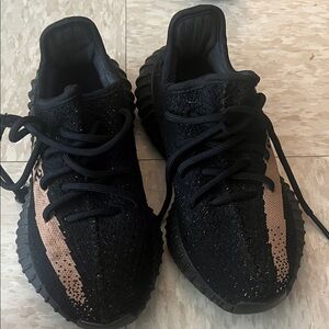 Yeezy Black and Tan Sneakers